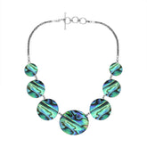 AN-1007-AB Sterling Silver Necklace With Abalone Shell Jewelry Bali Designs Inc